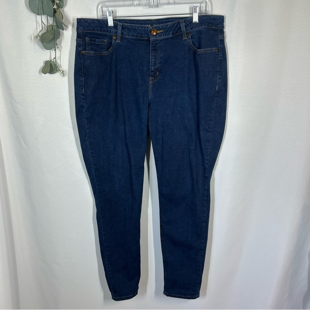 Lane Bryant | High Rise Skinny Jeans Dark Blue Denim Pants Women's Size 18R